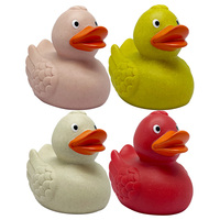 Nouveaux jouets de bain écologiques en paille de blé biodégradable, canard en caoutchouc de 8 cm