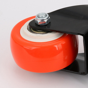 Orange Pp Swivel <b>Caster</b> <b>Wheel</b> 2 Inch Ball Bearing Silent Operation Furniture Industrial Use - Product Image 1
