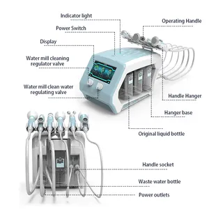 Microdermoabrasione professionale portatile del viso a getto di ossigeno Peel bellezza idra macchina 8 In 1 idro dermoabrasione dispositivo