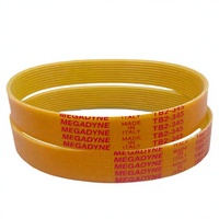 Courroie poly-V multi-nervures MEGADYNE TB2-345 en PU pour machine à découper la viande, courroie de transmission de remplacement