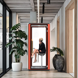 Modular Portátil Insonorizado Oficina Pods Interior Portátil Vidrio Insonorizado Cabina Oficina <span class=keywords><strong>Londres</strong></span> Boda Cabina Telefónica con Video - Product Image 1