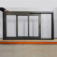 Ventana Corredera de Vidrio con Rotura de Puente Térmico Personalizada, Ventana de Aluminio Resistente a Huracanes