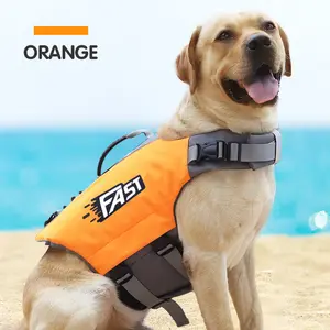 Novo colete salva-vidas para cachorro, colete estampado de verão