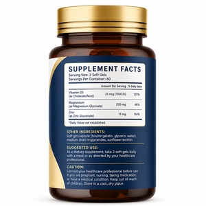 Capsules de Vitamine D3 K2 Premium pour la Santé, 100 000 UI/g, Calcium, Magnésium, Zinc, Soutien des Os et des Articulations, Amélioration de la Densité Osseuse - Product Image 6