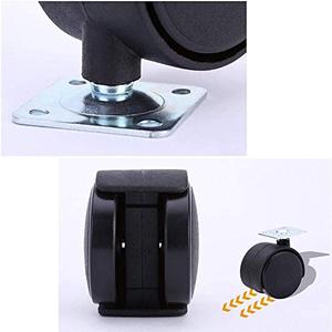 Kunden spezifische Industriestahl-Büromöbel drehbar Twin Hooded Casters Nylon Swivel Silent Castor Möbel Colson Caster - Product Image 3
