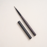 Ensemble de pinceaux professionnels pour ongles en poils synthétiques adaptés aux végétaliens, pinceau ovale plat pour gel 6/9MM, pinceau ultra fin pour détails avec emballage