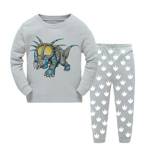 Ropa Infantil de Boutique, 100% Algodón, Traje de 2 Piezas para Niños, Primavera Otoño, Conjuntos de Pijamas Casuales para Niños - Product Image 4