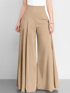 Pantaloni larghi alla moda a vita alta per le donne eleganti <span class=keywords><strong>Casual</strong></span> da ufficio larghi larghi pantaloni lunghi nuovi <span class=keywords><strong>abbigliamento</strong></span> da <span class=keywords><strong>donna</strong></span> <span class=keywords><strong>primavera</strong></span> autunno - Product Image 4