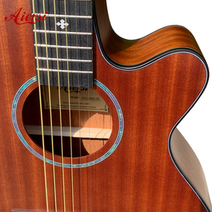 <span class=keywords><strong>Guitarra</strong></span> Acústica Aiersi de la Mejor Calidad, Fabricante Chino, Bajo Presupuesto, 40 Pulgadas, Instrumento Musical de Cuerdas de Acero Personalizado - Product Image 4