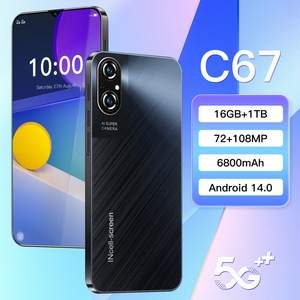 New Bán C67 5G Điện Thoại thông minh Chất Lượng Hệ Thống Android Hội Đồng Quản Trị 108MP Phía Sau Máy Ảnh Octa Lõi CPU 2G 144Hz Bên Ngoài Điện Thoại Di Động 16 + 1Tb + - Product Image 2