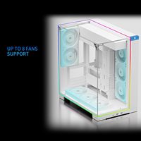 Thermalright A70 ARGB White ATX PC Gaming Casing CPU Cabinet 3 côtés Panneau en acier en verre trempé Type-C Port PC Case