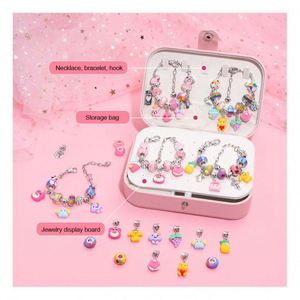 Luxury 2025 <b>Plastic</b> Educational DIY Bracelet Women Crystal Pendant Trendy <b>Beaded</b> Fantasy Sci-Fi Theme 3+ Years Jewelry Making - Product Image 1