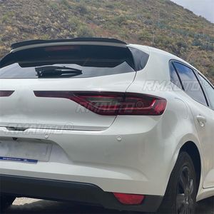 Aileron de toit arrière pour <span class=keywords><strong>Renault</strong></span> <span class=keywords><strong>Megane</strong></span> <span class=keywords><strong>4</strong></span> IV <span class=keywords><strong>GT</strong></span> Sport Tourer 2016-2022 Hatchback, décoration d'aile arrière de voiture en plastique ABS - Product Image 4