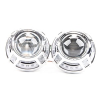 Masques de protection pour lentilles de projecteur bi-xénon pour Panamera Angel Eyes LED Halo Ring 8000k Couleur Aluminium aéronautique IP67 Étanche
