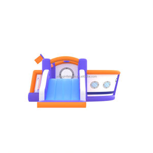 <span class=keywords><strong>Castillo</strong></span> inflable para niños con tema náutico, con tobogán largo, trampolín y pozo de bolas - Product Image 3