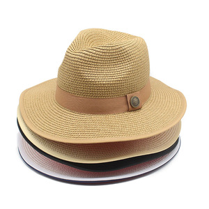 <span class=keywords><strong>2022</strong></span> extérieur femmes unisexe automne été soleil papier paille tresse Sombrero disquette fond rouge Fedora plage <span class=keywords><strong>Panama</strong></span> chapeaux de paille pour hommes - Product Image 6
