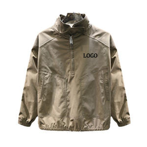 Veste décontractée pour homme grande <span class=keywords><strong>taille</strong></span> style vintage marron <span class=keywords><strong>café</strong></span>, vente en gros d'usine, veste d'automne style américain - Product Image 1