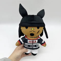 Peluche étoile populaire personnalisée de 24cm Poupée d'idole figurines d'anime peluches poupées noires pour enfants, garçons et filles