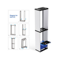 Rack de stockage de cartes de jeu de grande capacité 36 pièces Offre Spéciale en usine adapté au support de boîte de disque de carte de jeu CD PS5
