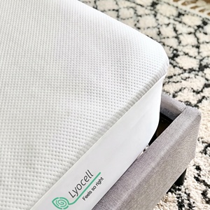 Funda de colchón de lujo con capa de aire de lyocell, jacquard, impermeable y transpirable. - Product Image 1