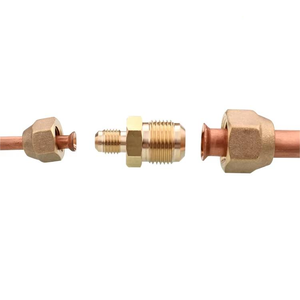 Riduttore per Tubi in Rame AC in Ottone con Connessione Maschio a Flangia e Dadi, Senza Saldatura, Raccordo a Diametro Variabile per Riparazioni AC - Product Image 4