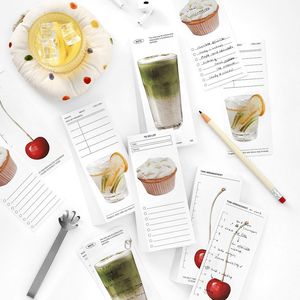 80 fogli/confezione momento del libro di Note della serie relax frutta bevanda tema studente ufficio piano Memo elenco - Product Image 3