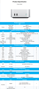 Mini PC <span class=keywords><strong>N5</strong></span> de Alto Rendimiento, 12G+256G, Intel N95 para Juegos, Deportes Electrónicos y Uso Doméstico, Mini Computadora de Escritorio con SSD, Win11 - Product Image 6