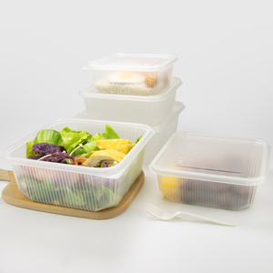 Boîte de conservation alimentaire en plastique PP jetable personnalisée, micro-ondable, pour viande congelée, riz, déjeuner, avec couvercle - Product Image 4