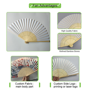 Personalisierte Hochzeitsfächer und Regenschirme mit Datum, Namen oder Logo als Geschenk, weiß, aus Seide, faltbar - Product Image 5