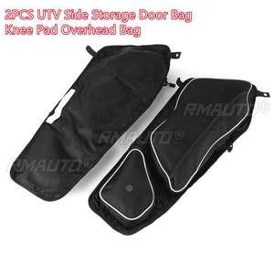 2 Bolsas de Almacenamiento Laterales Delanteras para Polaris RZR XP 1000 900XC S900 2014-2022 2015 2016 2017 UTV, Bolsa para Rodilleras, Bolsa Superior, Color Negro - Product Image 1