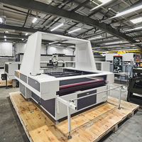 Découpeuse laser CO2 automatique intelligente pour tissus et textiles, haute précision avec CCD, pour l'impression numérique