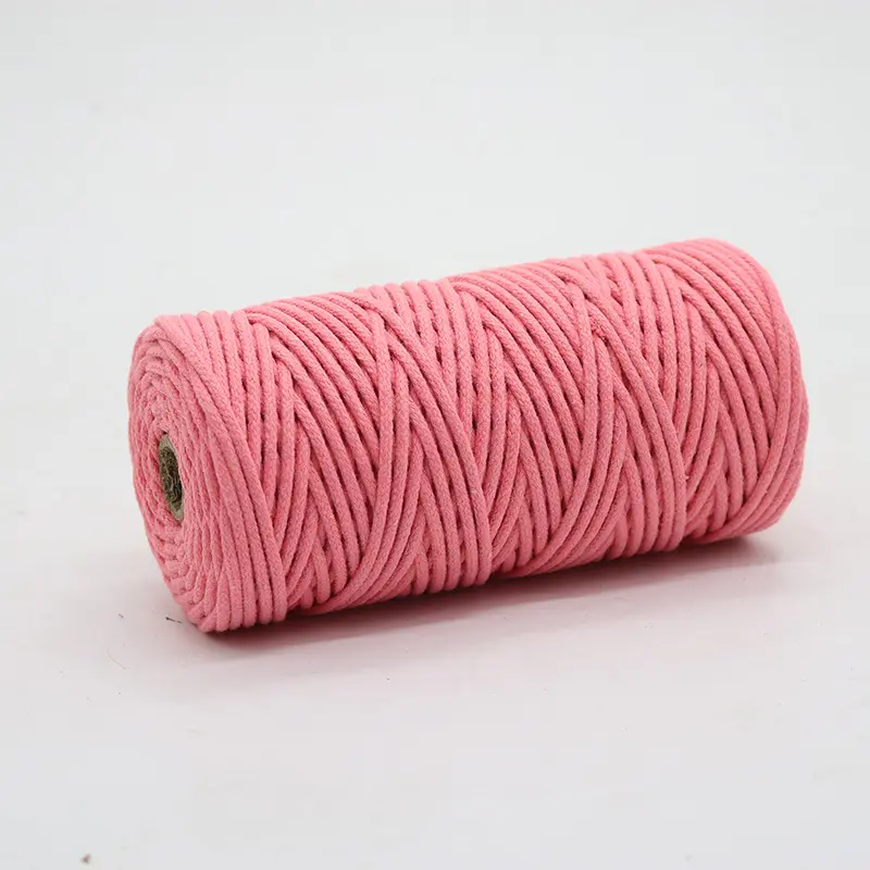 Corda de crochê de tricô DIY, corda de algodão torcida de 3-5 mm e 100 m, macrame, venda imperdível