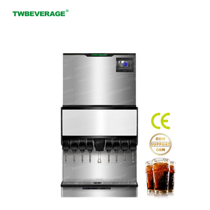 เครื่องจ่ายโซดาสแตนเลส TWBEVERAGE พร้อมเครื่องทำน้ำแข็งในตัวสำหรับร้านกาแฟ - Product Image 1