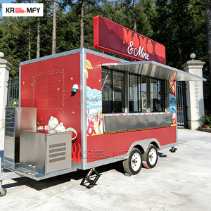Remolque de Comida Completamente Equipado con Barra de Remolque, Cocina Multifuncional, Ventana de Servicio Grande, Certificado CE, Carrito de Comida para Snacks y Dulces - Product Image 5