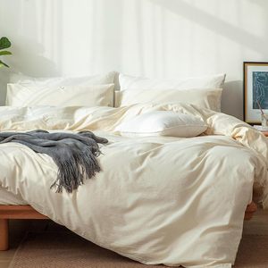 Hotel Home Washed Microfiber Comforter Cover Bed <strong>Sheet</strong> 4 PCS Bedding Sets - Product Image 2