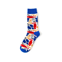 Happy Sox Ocrean Art Fashion Fish Shell Seastar Coral Cotton Crew Chaussettes pour hommes