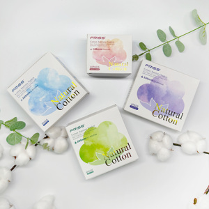 Serviettes hygiéniques en coton biologique sans parfum post-partum pour femmes du fabricant chinois - Product Image 4
