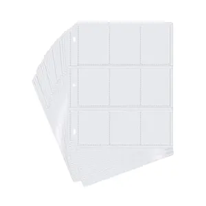 9-Pocket Silver Series Page Protector Standard Size Cards Game Sleeves Trading Card Folder