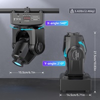 U`King 50W Gobo Schwarzes Gehäuse Bühnenlicht Fernbedienung Beweglicher Kopf LED DMX DJ Disco Lichtanlage Moving Head Lichter