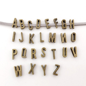 Gros alliage de laiton strass brillants minuscule 11mm petit alphabet lettre pendentif breloque pour collier boucle d'oreille bricolage fabrication - Product Image 4