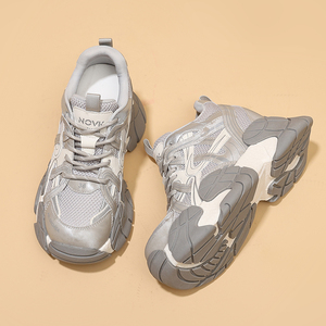 Baskets pour femmes Nouveaux styles Printemps-Automne 2026 Chaussures décontractées pour femmes de petite taille Semelles épaisses Rehaussantes Style athlétique tendance - Product Image 4