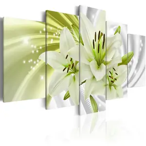 Papier peint en toile de marbre imprimé floral, personnalisé 3D, belle décoration de paysage, affiche murale de salon, photo imprimée