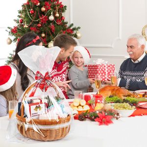 ขนาดใหญ่24 "-30" 2ล้านห่อหนาใสบรรจุภัณฑ์พลาสติกใสสำหรับตะกร้าอาหารของขวัญ20แพ็คฟิล์มเคลือบ - Product Image 2