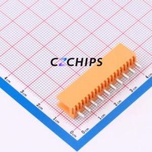 MXHT396V-3.96-10P-OE01-Cu-A Plug-in Terminal Block Through hole,P=3.96mm Board-to-Board / Socket - Open 1x10P 3.96mm Orange - Product Image 2