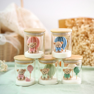 Vela Aromática con Forma de Oso Adorable 2026, Regalos de Cumpleaños, Decoración para el Hogar, Portavelas, Vela de Cera de Soja con Forma de Oso, Venta al por Mayor - Product Image 3