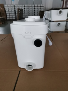 Pompe de relevage des eaux usées à installation facile, à découpe complète et anti-blocage, avec puissance optionnelle pour le drainage des salles de bain d'appartement - Product Image 4