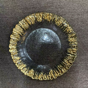 Juego de Platos de Cristal Elegantes para Fiestas, Color Dorado, Plateado y Oro Rosa, Venta al por Mayor, Novedad 2023 - Product Image 3