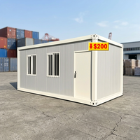 Maison conteneur préfabriquée modulaire portable de 20 pieds et 40 pieds pour bureau, habitation, camping, hôtel, villa