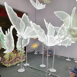 Wholesale Supplies LED Butterflies Lighting Road Lead Walkway Ceiling Lamp for Wedding Party <strong>Background</strong> Store Display Decoration - Product Image 1