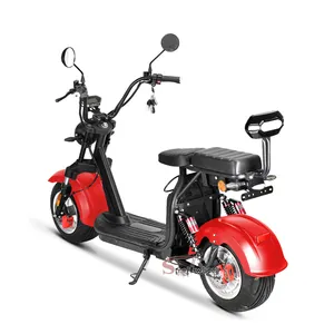 Scooter elettrico 1500w 60v 20ah citycoco chopper motor bike fat tire ciclo elettrico 45 km/h scooter adulto